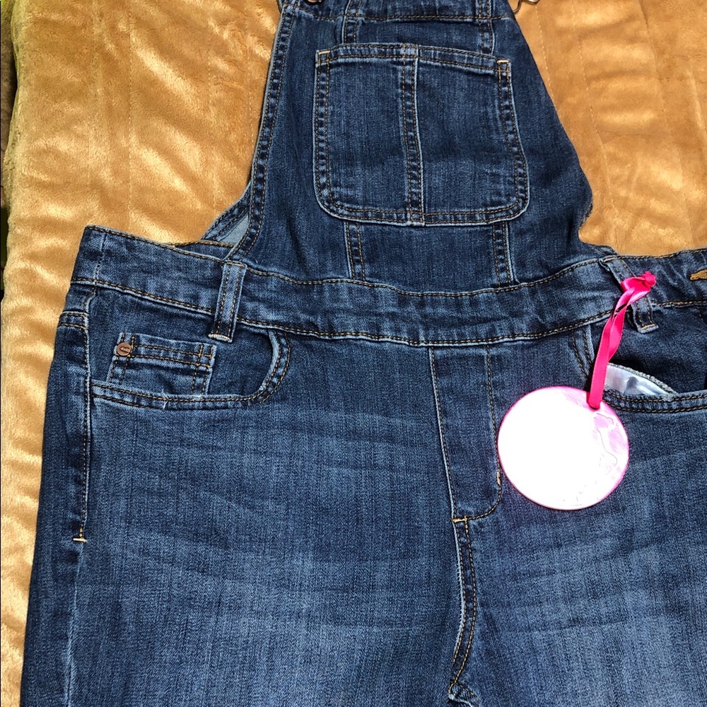 Dollhouse Dark Blue Denim Overalls